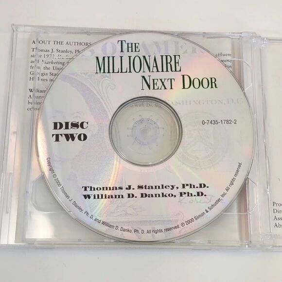 The Millionaire Next Door The Surprising Secrets of America's Rich CD Audio NWT - Picture 6 of 7